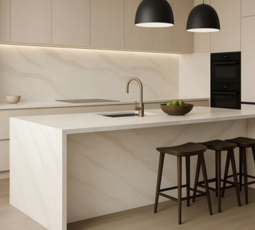 Quartz kitchen countertop