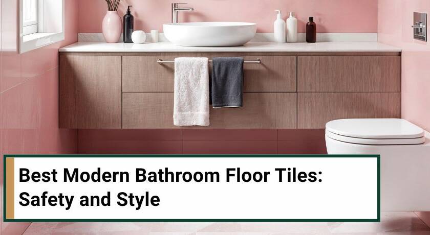 Modern pink bathroom interior